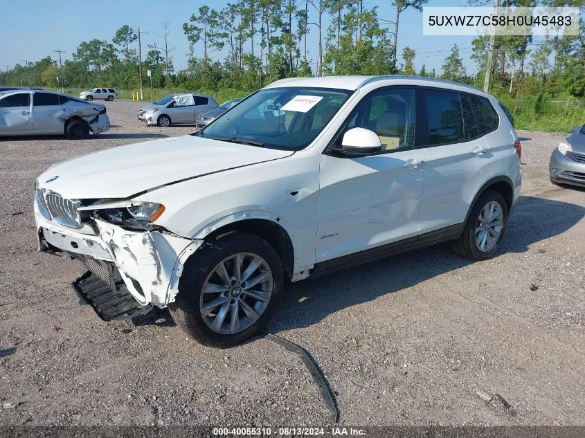 5UXWZ7C58H0U45483 2017 BMW X3 Sdrive28I