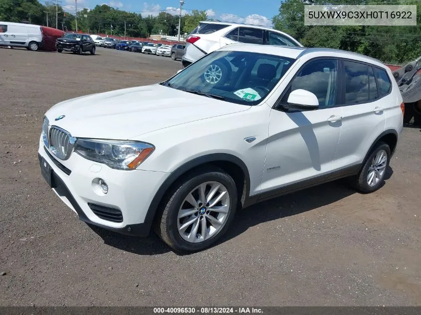 5UXWX9C3XH0T16922 2017 BMW X3 xDrive28I