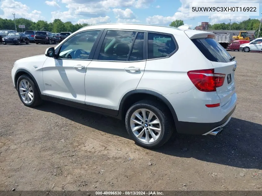 5UXWX9C3XH0T16922 2017 BMW X3 xDrive28I