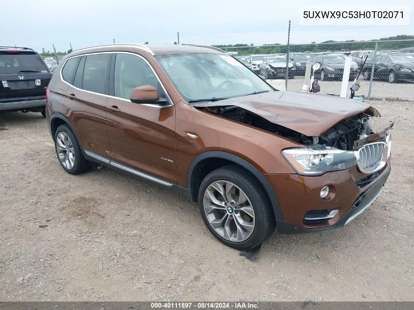 5UXWX9C53H0T02071 2017 BMW X3 xDrive28I