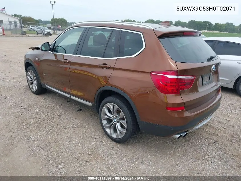 5UXWX9C53H0T02071 2017 BMW X3 xDrive28I