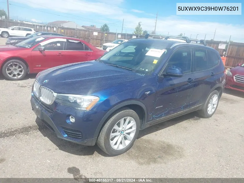 5UXWX9C39H0W76201 2017 BMW X3 xDrive28I