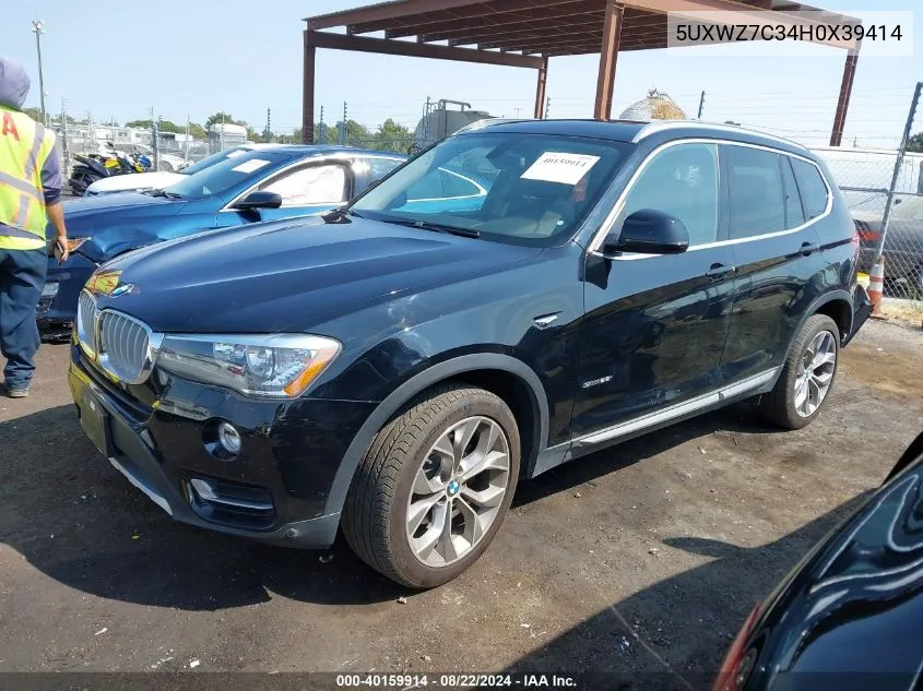 5UXWZ7C34H0X39414 2017 BMW X3 Sdrive28I