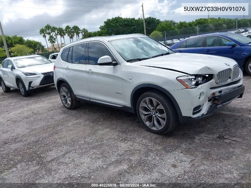 2017 BMW X3 Sdrive28I VIN: 5UXWZ7C33H0V91076 Lot: 40225878