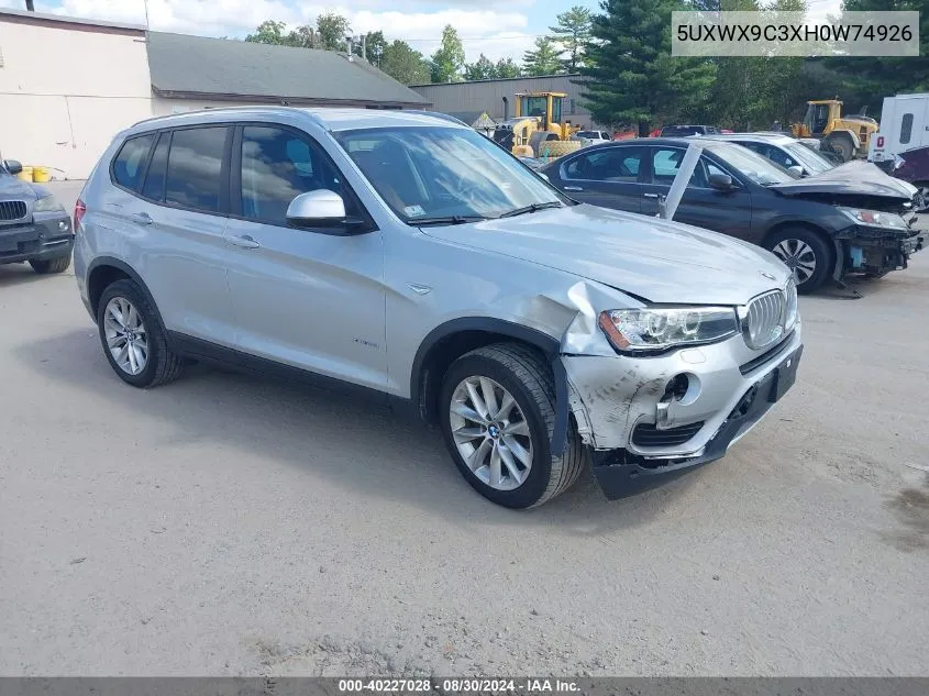 5UXWX9C3XH0W74926 2017 BMW X3 xDrive28I