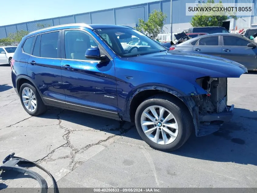 2017 BMW X3 xDrive28I VIN: 5UXWX9C3XH0T18055 Lot: 40250533