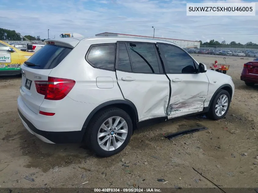 5UXWZ7C5XH0U46005 2017 BMW X3 Sdrive28I