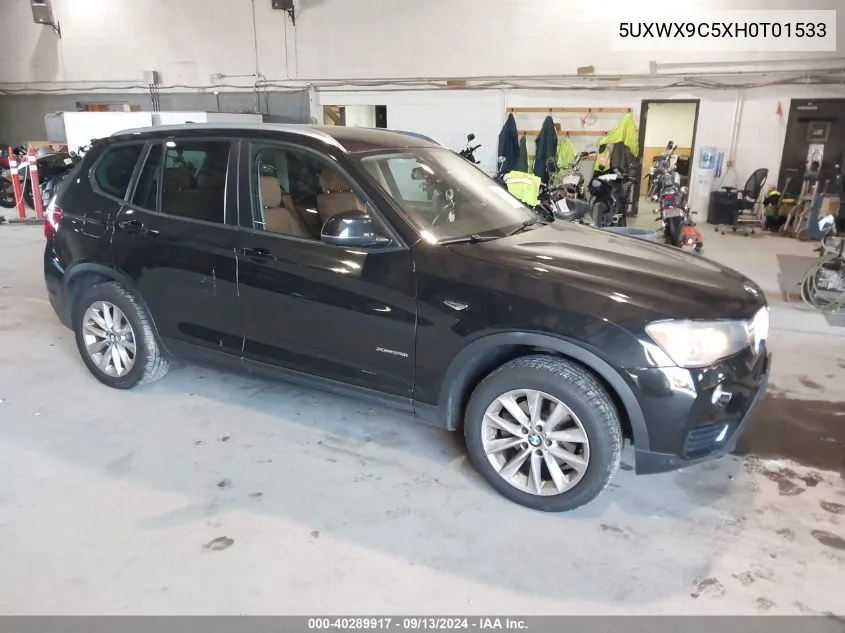 5UXWX9C5XH0T01533 2017 BMW X3 xDrive28I