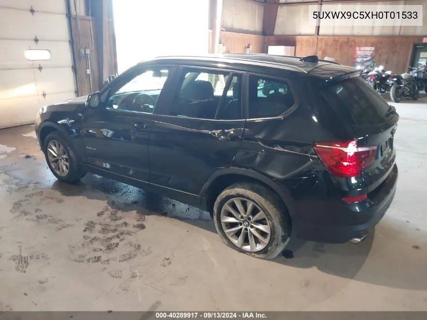 5UXWX9C5XH0T01533 2017 BMW X3 xDrive28I