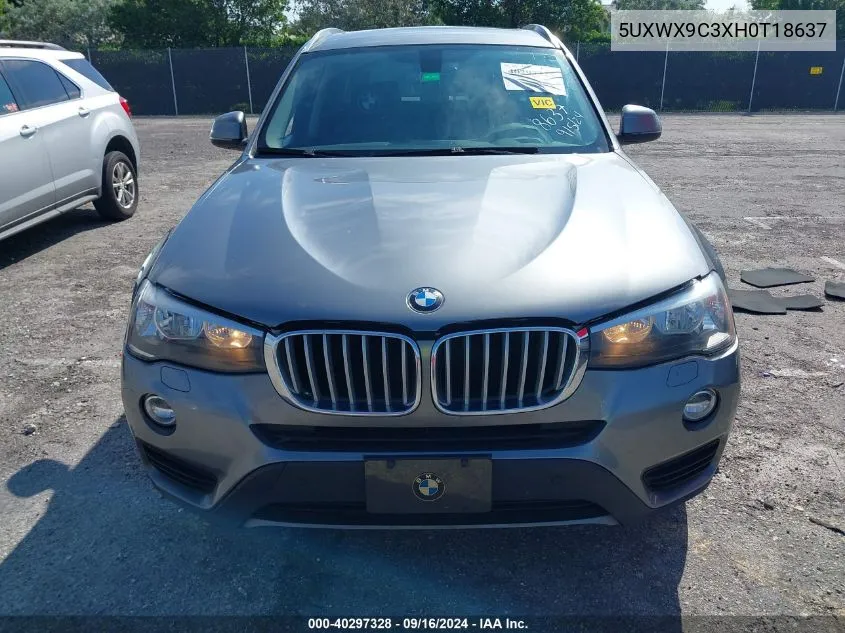 5UXWX9C3XH0T18637 2017 BMW X3 xDrive28I