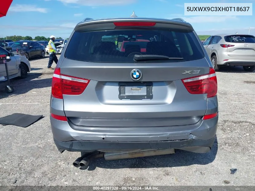 5UXWX9C3XH0T18637 2017 BMW X3 xDrive28I