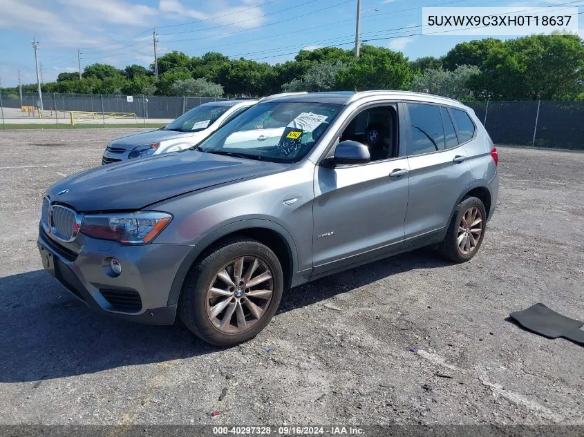 5UXWX9C3XH0T18637 2017 BMW X3 xDrive28I