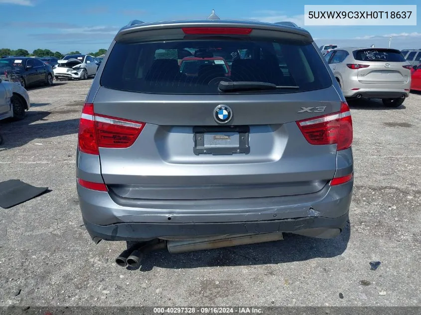 5UXWX9C3XH0T18637 2017 BMW X3 xDrive28I