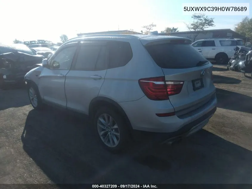 5UXWX9C39H0W78689 2017 BMW X3 xDrive28I