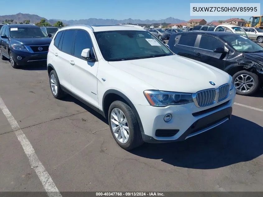 2017 BMW X3 Sdrive28I VIN: 5UXWZ7C50H0V85995 Lot: 40347768