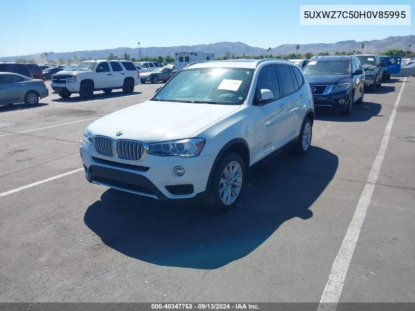 5UXWZ7C50H0V85995 2017 BMW X3 Sdrive28I