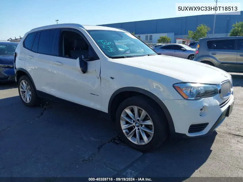 5UXWX9C33H0T18513 2017 BMW X3 xDrive28I