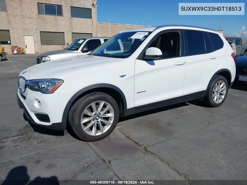 5UXWX9C33H0T18513 2017 BMW X3 xDrive28I