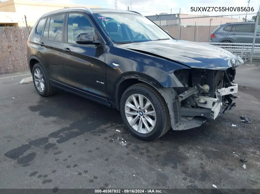 2017 BMW X3 Sdrive28I VIN: 5UXWZ7C55H0V85636 Lot: 40367832