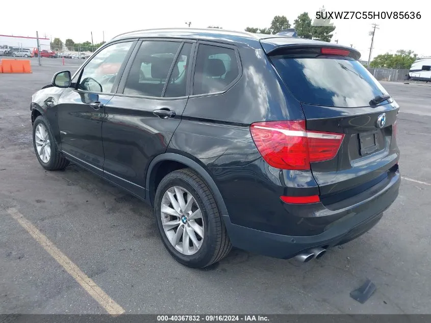 5UXWZ7C55H0V85636 2017 BMW X3 Sdrive28I