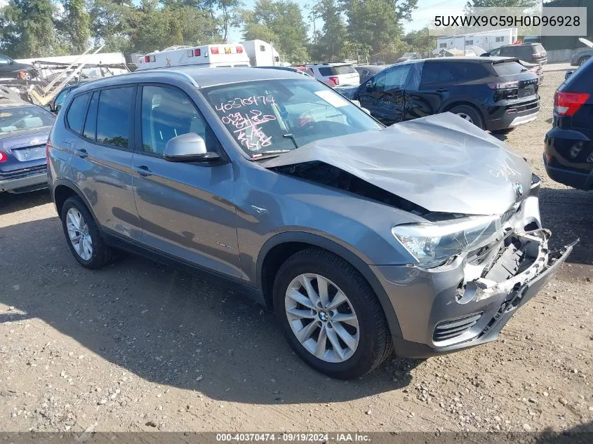 2017 BMW X3 xDrive28I VIN: 5UXWX9C59H0D96928 Lot: 40370474