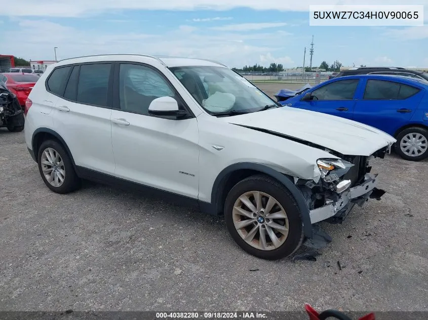 2017 BMW X3 Sdrive28I VIN: 5UXWZ7C34H0V90065 Lot: 40382280