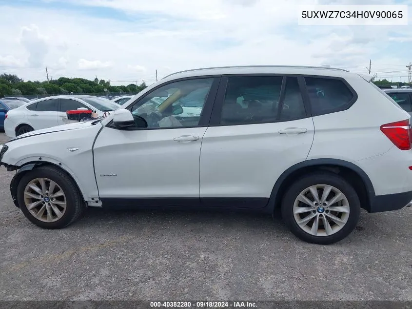 2017 BMW X3 Sdrive28I VIN: 5UXWZ7C34H0V90065 Lot: 40382280