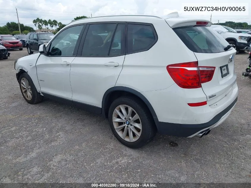 5UXWZ7C34H0V90065 2017 BMW X3 Sdrive28I