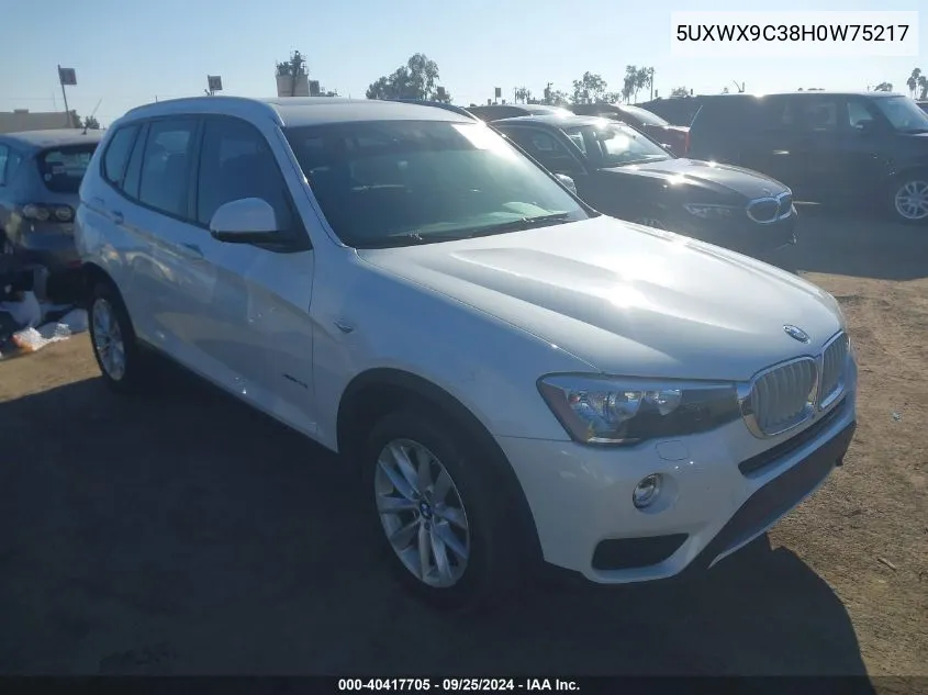 5UXWX9C38H0W75217 2017 BMW X3 xDrive28I