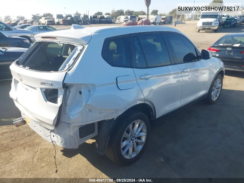 5UXWX9C38H0W75217 2017 BMW X3 xDrive28I