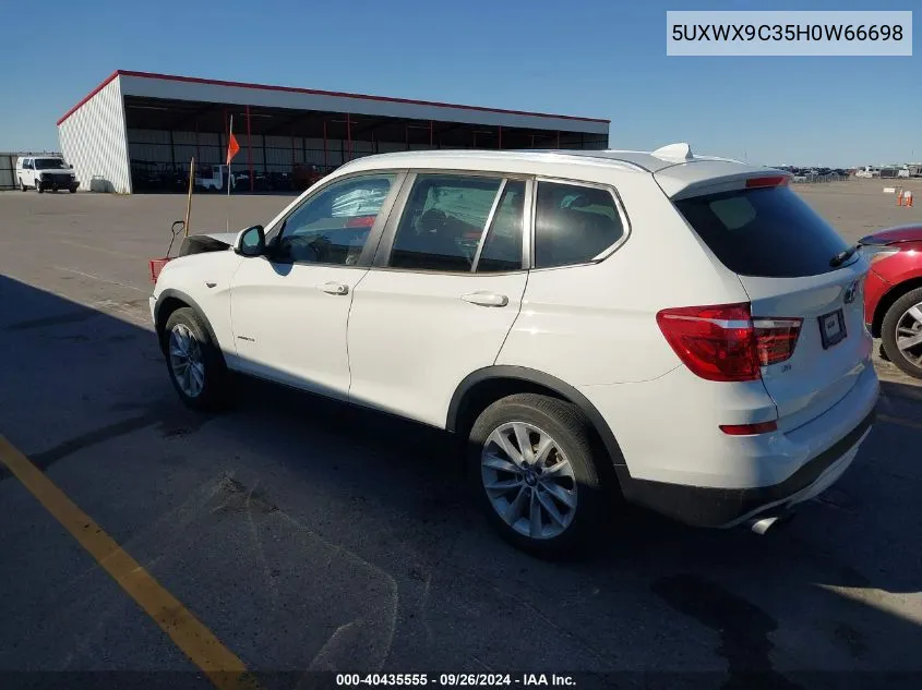 5UXWX9C35H0W66698 2017 BMW X3 xDrive28I