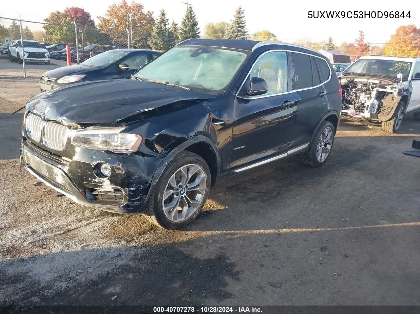 2017 BMW X3 xDrive28I VIN: 5UXWX9C53H0D96844 Lot: 40707278