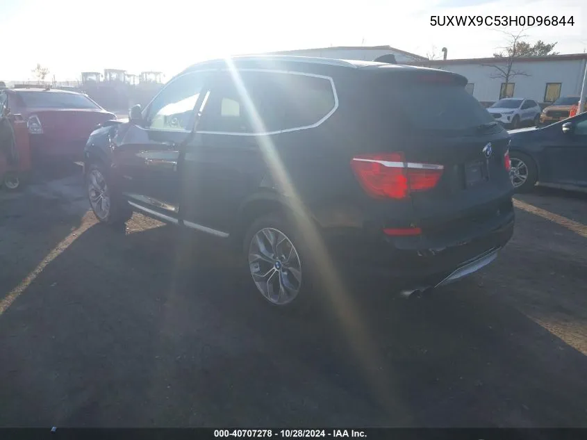 2017 BMW X3 xDrive28I VIN: 5UXWX9C53H0D96844 Lot: 40707278