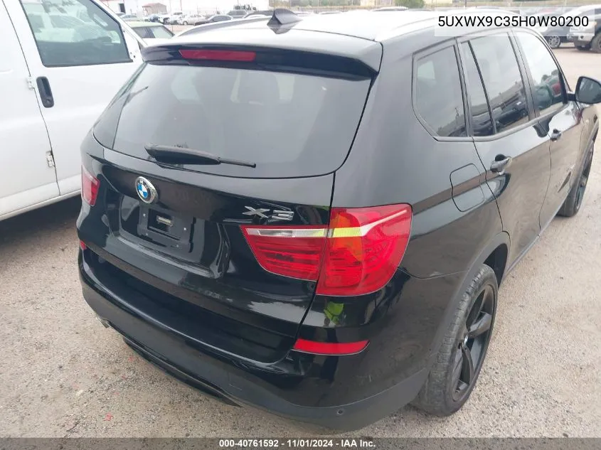 5UXWX9C35H0W80200 2017 BMW X3 xDrive28I