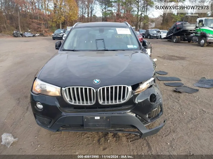 2017 BMW X3 xDrive28I VIN: 5UXWX9C39H0W72973 Lot: 40813995