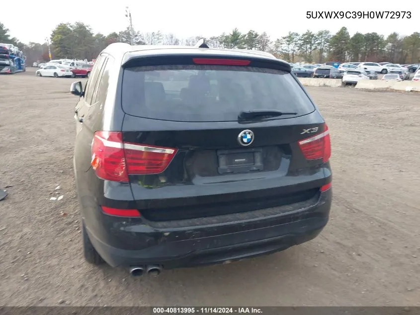 2017 BMW X3 xDrive28I VIN: 5UXWX9C39H0W72973 Lot: 40813995