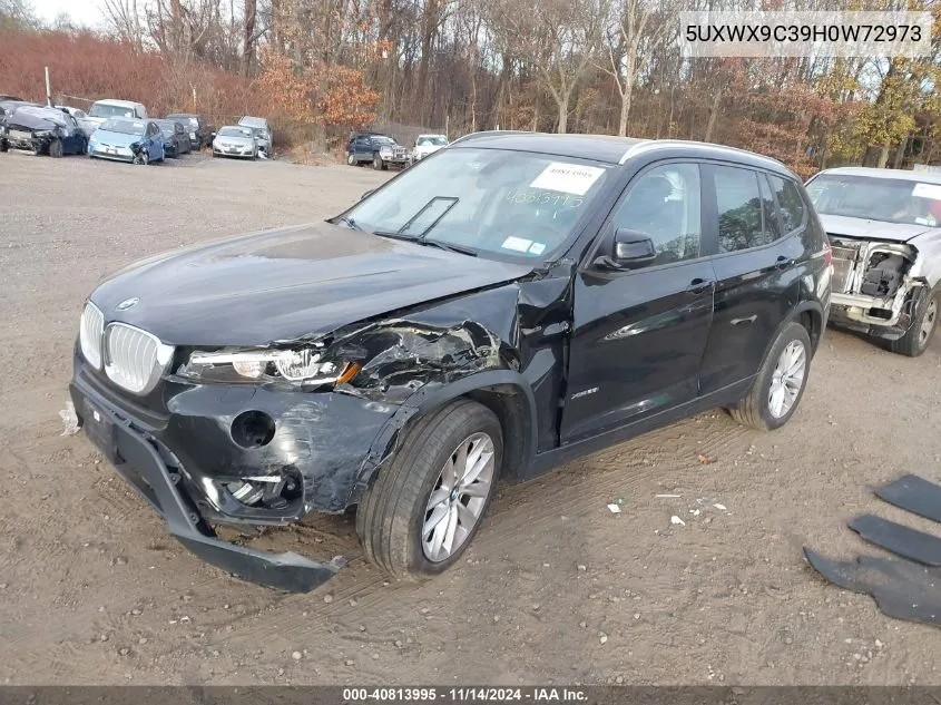 2017 BMW X3 xDrive28I VIN: 5UXWX9C39H0W72973 Lot: 40813995