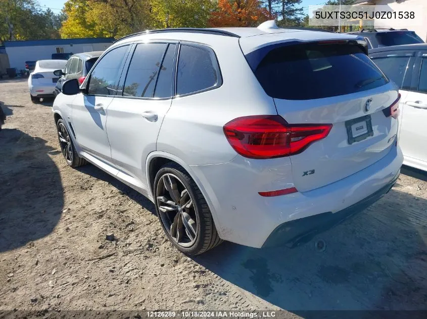 5UXTS3C51J0Z01538 2018 BMW X3