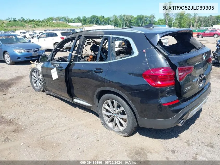 5UXTR9C52JLD89305 2018 BMW X3 xDrive30I