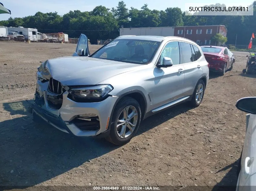 2018 BMW X3 xDrive30I VIN: 5UXTR9C53JLD74411 Lot: 39864949