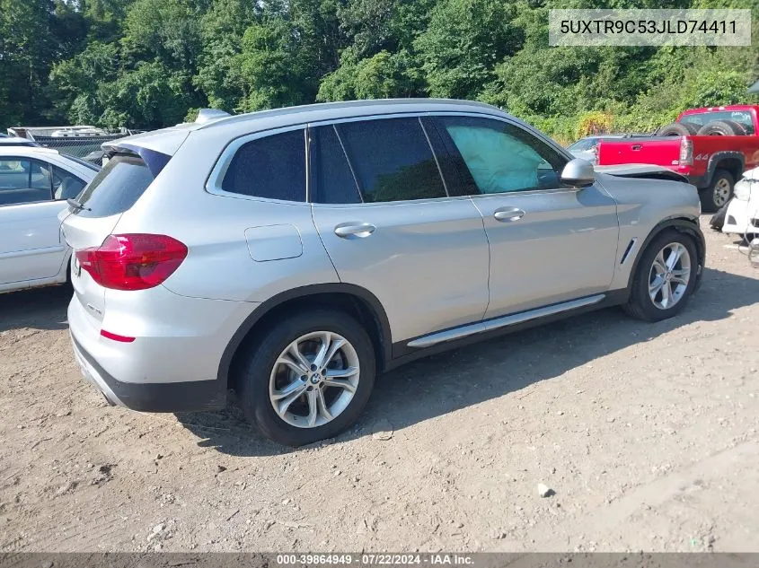 2018 BMW X3 xDrive30I VIN: 5UXTR9C53JLD74411 Lot: 39864949