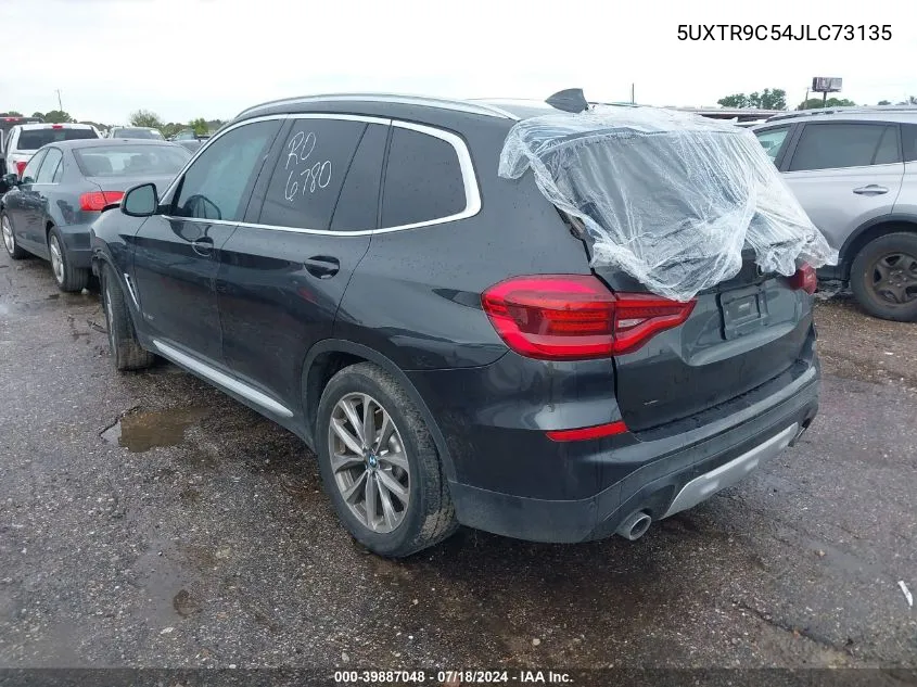 2018 BMW X3 xDrive30I VIN: 5UXTR9C54JLC73135 Lot: 39887048