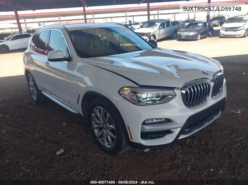 2018 BMW X3 xDrive30I VIN: 5UXTR9C57JLD59748 Lot: 40071405