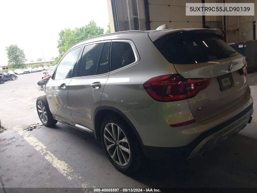 2018 BMW X3 xDrive30I VIN: 5UXTR9C55JLD90139 Lot: 40085597