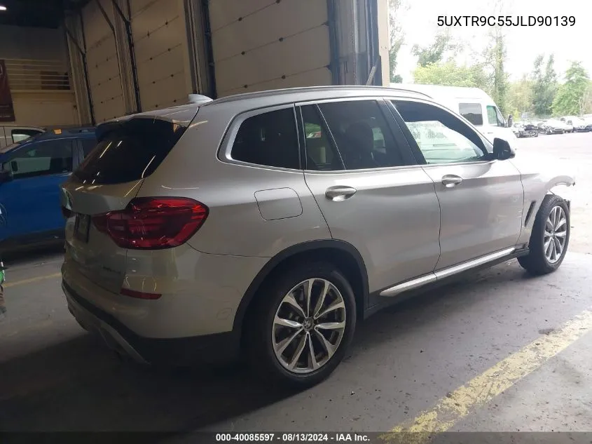 2018 BMW X3 xDrive30I VIN: 5UXTR9C55JLD90139 Lot: 40085597