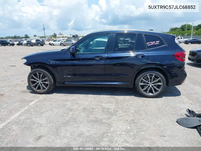 2018 BMW X3 xDrive30I VIN: 5UXTR9C57JLC68852 Lot: 40124568