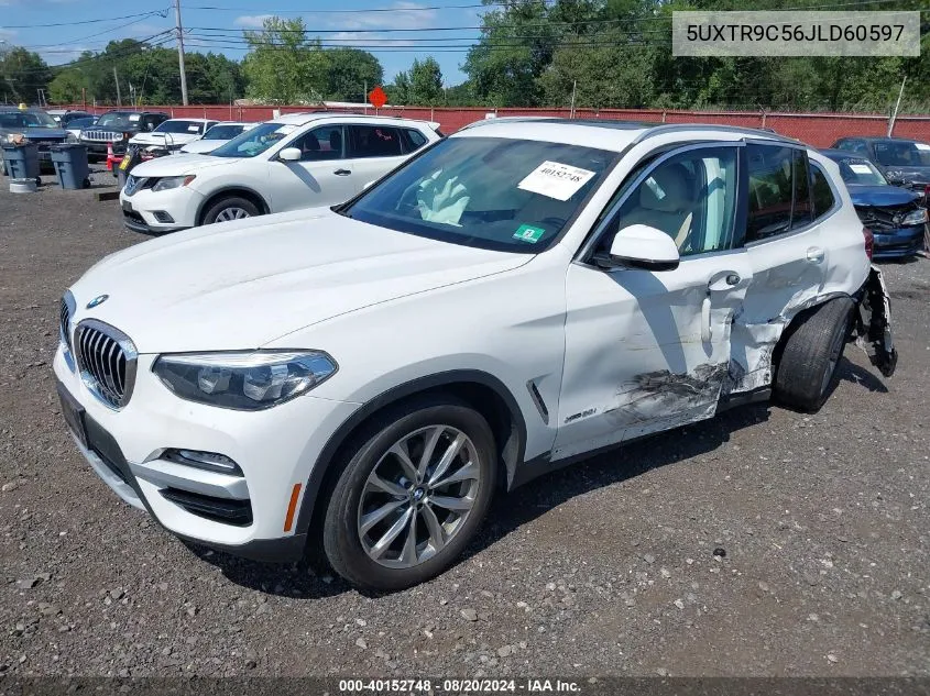 2018 BMW X3 xDrive30I VIN: 5UXTR9C56JLD60597 Lot: 40152748