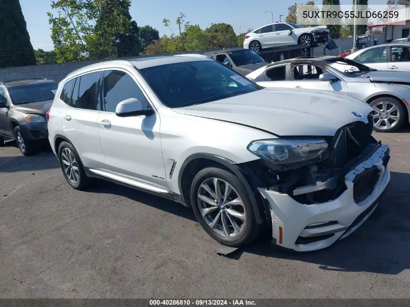 2018 BMW X3 xDrive30I VIN: 5UXTR9C55JLD66259 Lot: 40286810