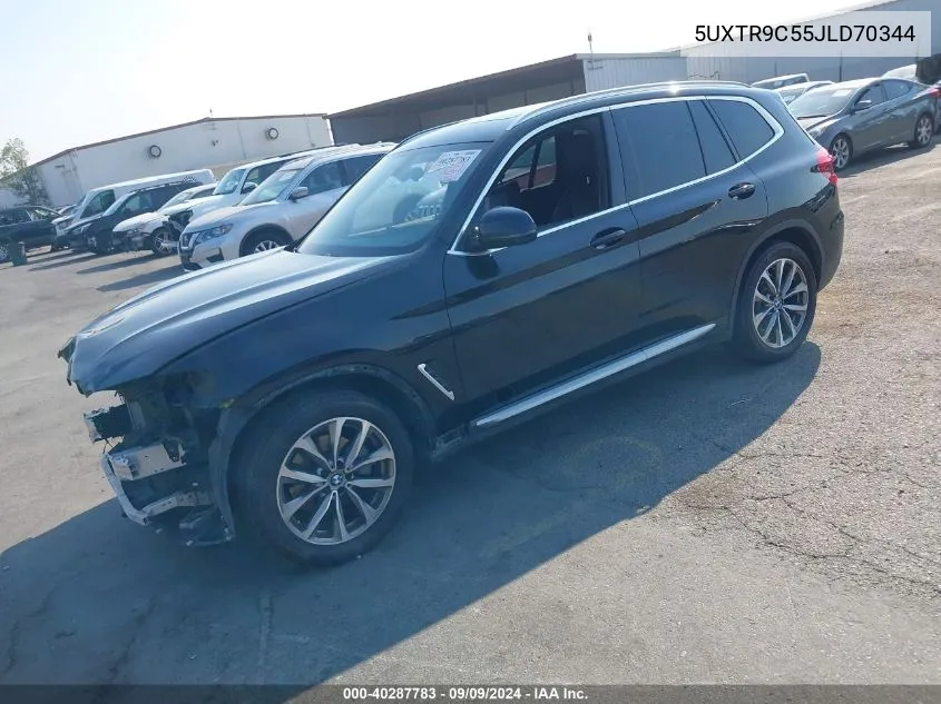 2018 BMW X3 xDrive30I VIN: 5UXTR9C55JLD70344 Lot: 40287783