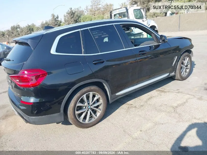 2018 BMW X3 xDrive30I VIN: 5UXTR9C55JLD70344 Lot: 40287783